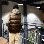 科技背包客羽絨背心 #棕色 [BW-24023W]