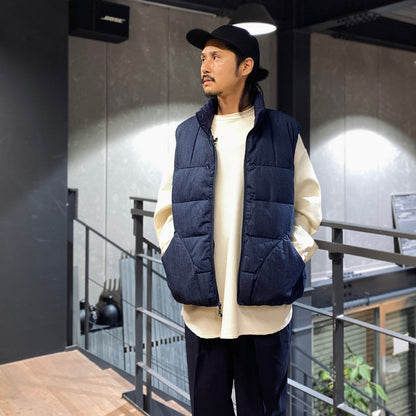 TECH YOSEMITE DOWN VEST DENIM #INDIGO [BW-16023W]