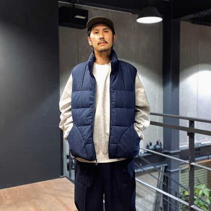 TECH YOSEMITE DOWN VEST DENIM #INDIGO [BW-16023W]