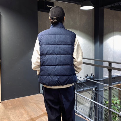 TECH YOSEMITE DOWN VEST DENIM #INDIGO [BW-16023W]