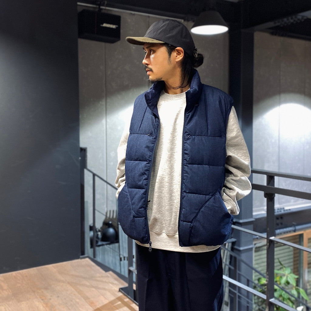 TECH YOSEMITE DOWN VEST DENIM #INDIGO [BW-16023W]