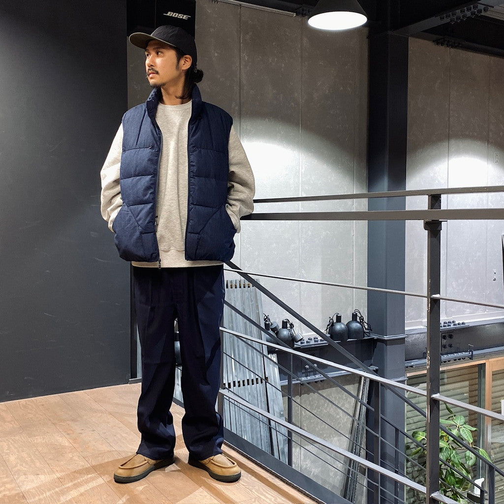 TECH YOSEMITE DOWN VEST DENIM #INDIGO [BW-16023W]