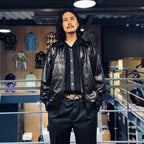 LEATHER JACKET #BLACK [23FW-WMO-BL01]