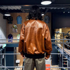 LEATHER JACKET #BROWN [23FW-WMO-BL01]