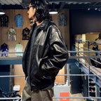 LEATHER JACKET #BLACK [23FW-WMO-BL01]