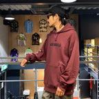 MIDDLE WEIGHT PULLOVER HOODED SWEAT SHIRT #BURGUNDY [23FW-WMC-SS07]