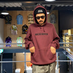 MIDDLE WEIGHT PULLOVER HOODED SWEAT SHIRT #BURGUNDY [23FW-WMC-SS07]