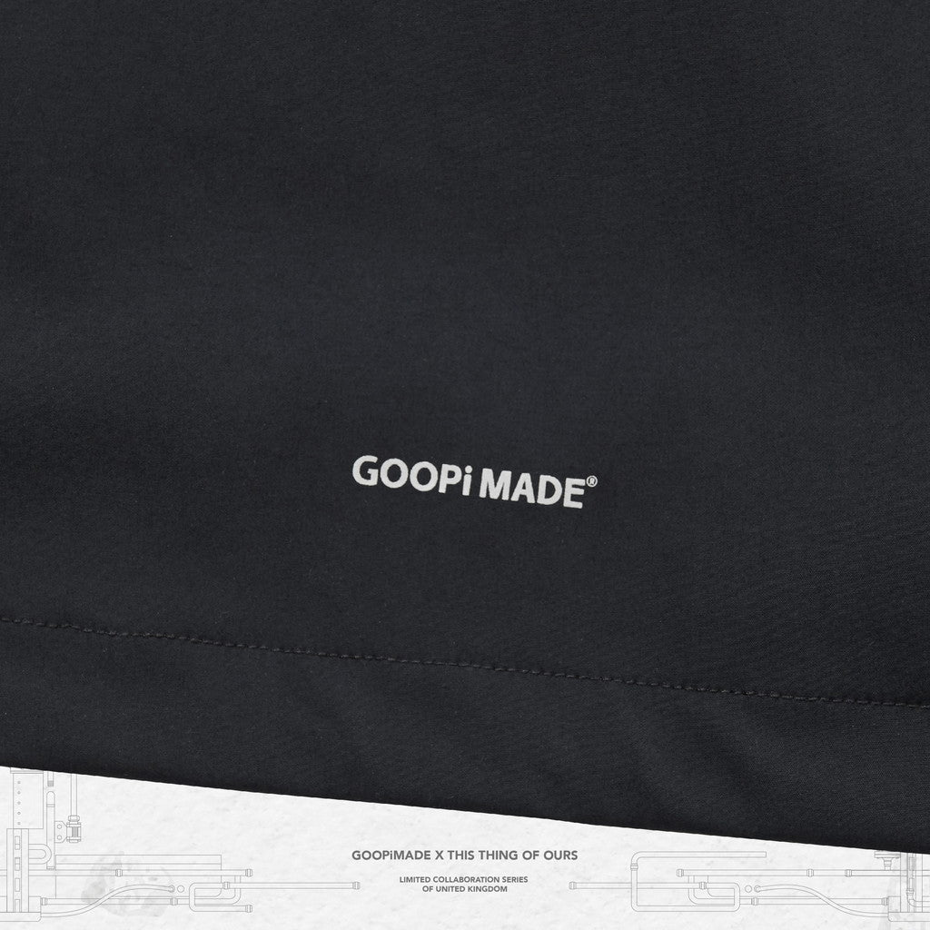 「Gof-A3」Tech-Meander 套頭外套#BLACK [GOOPI-23AW-SEP-01]