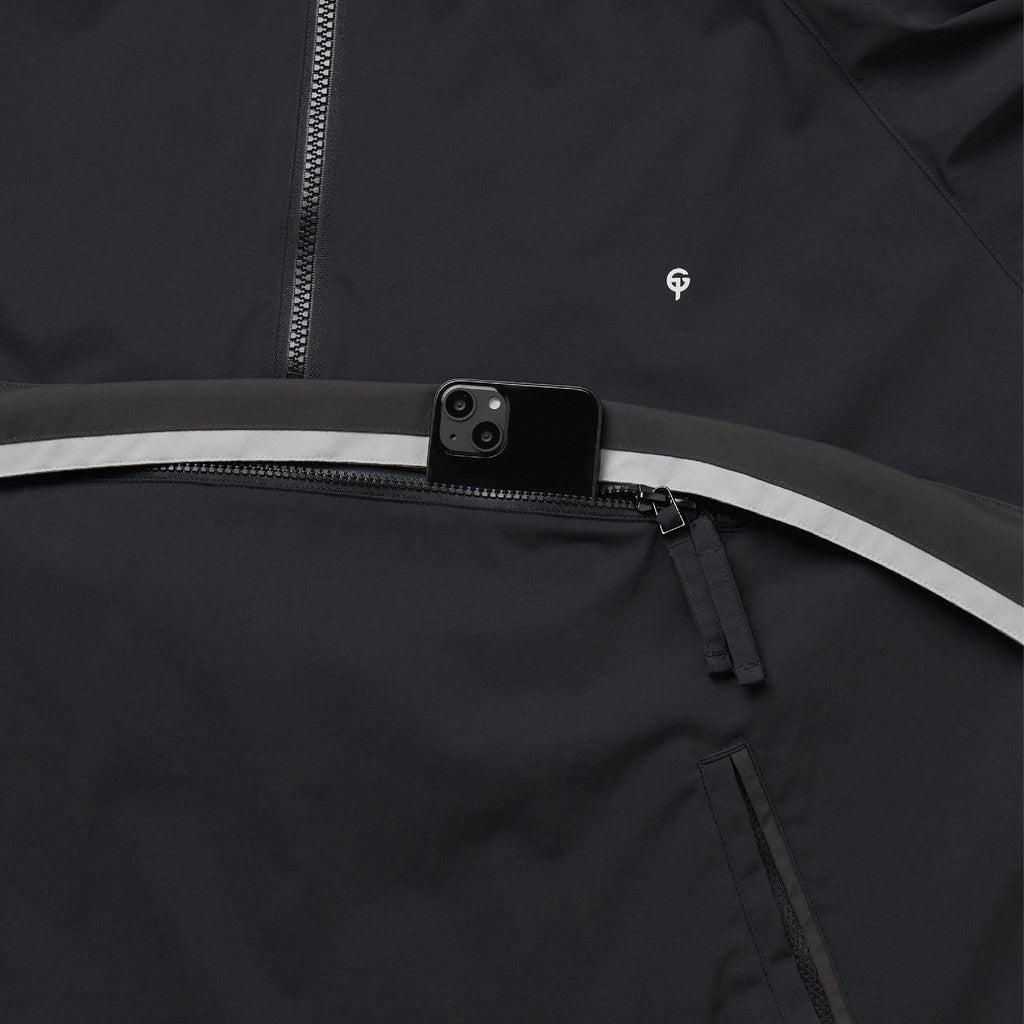 「Gof-A3」Tech-Meander 套頭外套#BLACK [GOOPI-23AW-SEP-01]