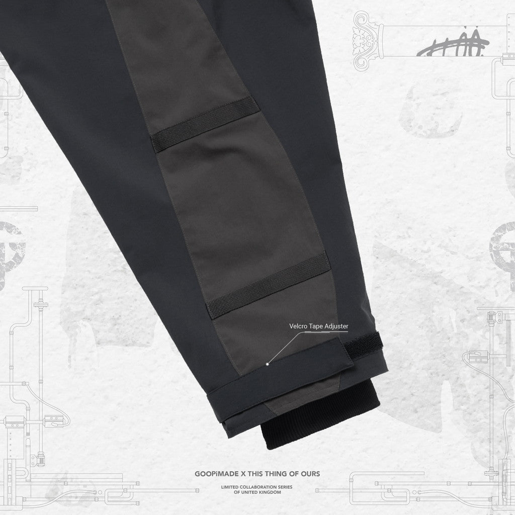 「Gof-A3」Tech-Meander 套頭外套#BLACK [GOOPI-23AW-SEP-01]