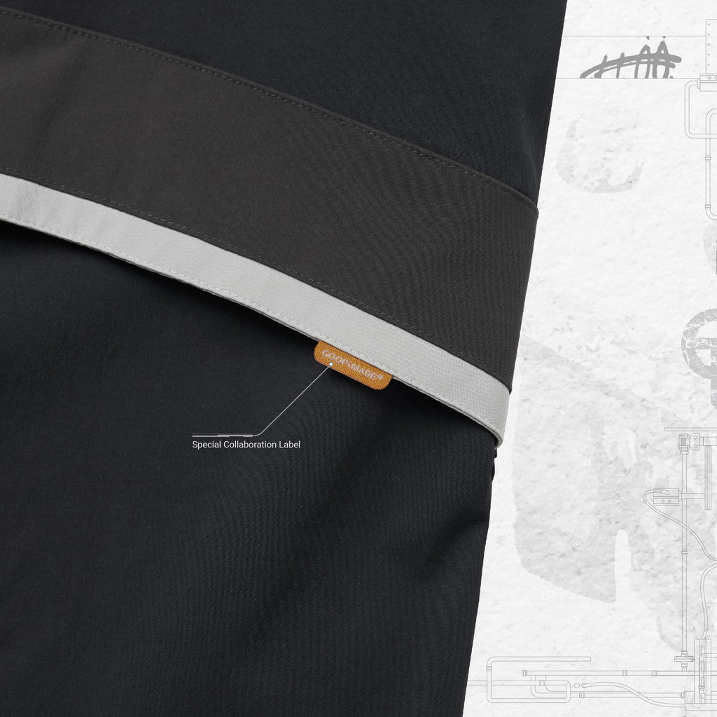 「Gof-A3」 Tech-Meander Pullover Jacket #BLACK [GOOPI-23AW-SEP-01]