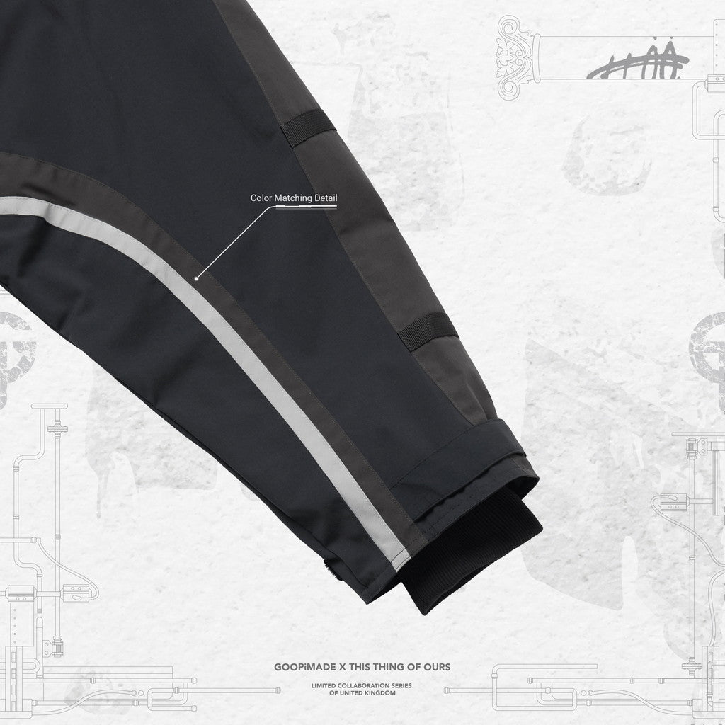 「Gof-A3」Tech-Meander 套頭外套#BLACK [GOOPI-23AW-SEP-01]