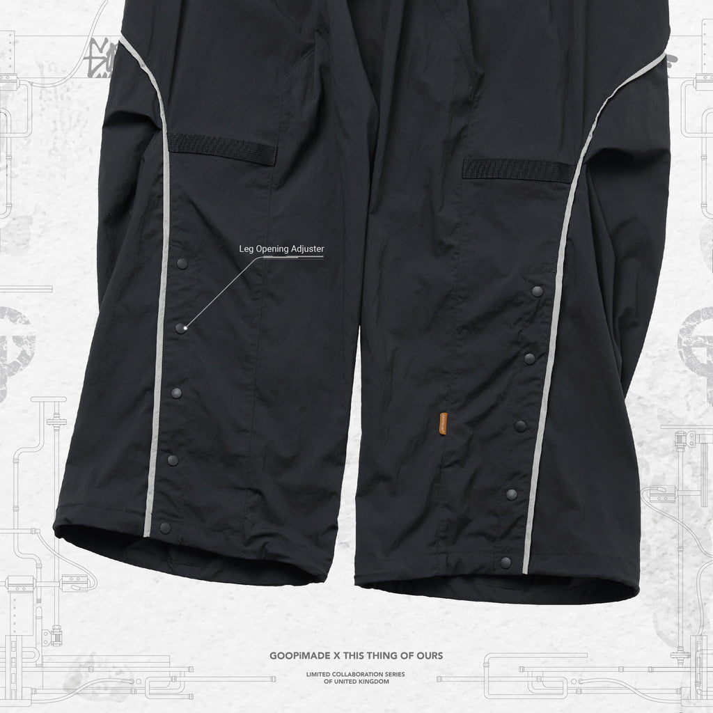 Gof-P5」 Hyperbolic Utility Track Pants #BLACK [GOOPI-23AW-SEP-02