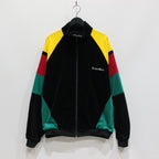 VELVETEEN TRACK JACKET #BLACK/GREEN [23FW-WMO-TJ06]