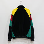VELVETEEN TRACK JACKET #BLACK/GREEN [23FW-WMO-TJ06]