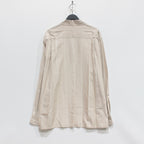 STRIPED OPEN COLLAR SHIRT L/S -TYPE 2- #BEIGE [23FW-WMS-OC06]