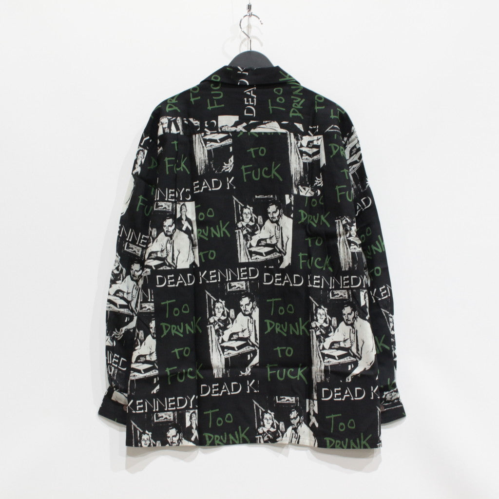 DEAD KENNEDYS | HAWAIIAN SHIRT L/S -TYPE 2- #BLACK [DEADKENNEDYS-WM-HI02]