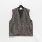 CHECK WOOL VEST #BLACK [SC2320-JK08]