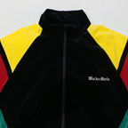 VELVETEEN TRACK JACKET #BLACK/GREEN [23FW-WMO-TJ06]