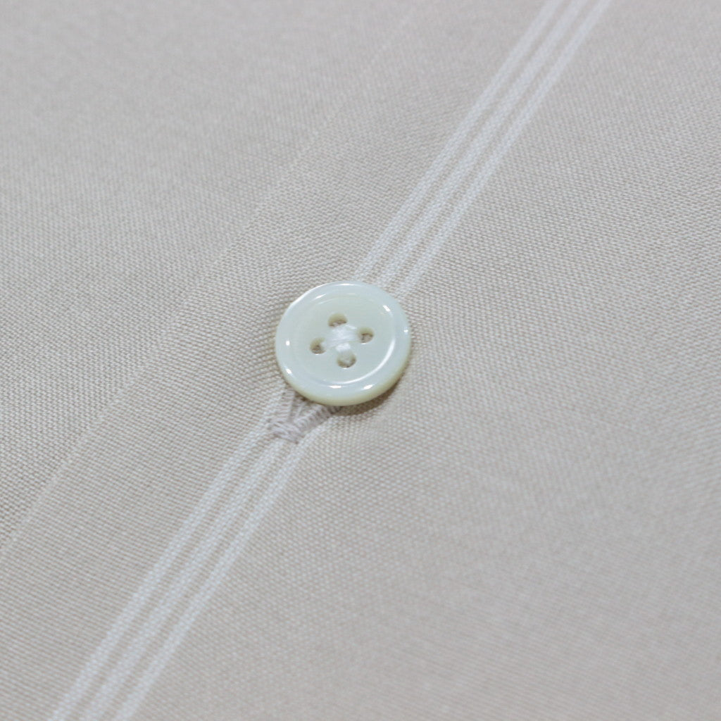 STRIPED OPEN COLLAR SHIRT L/S -TYPE 2- #BEIGE [23FW-WMS-OC06]