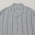 STRIPED OPEN COLLAR SHIRT L/S -TYPE 2- #GRAY [23FW-WMS-OC06]