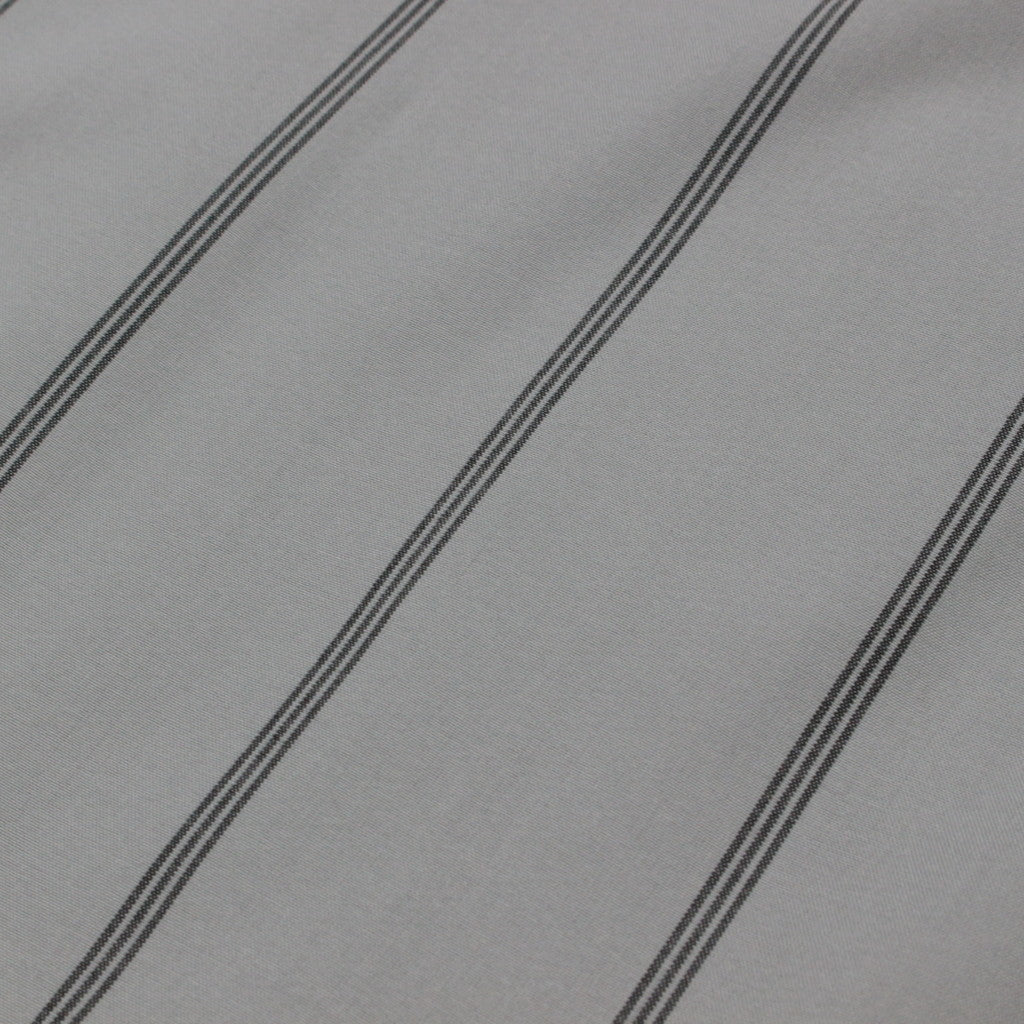 STRIPED OPEN COLLAR SHIRT L/S -TYPE 2- #GRAY [23FW-WMS-OC06]