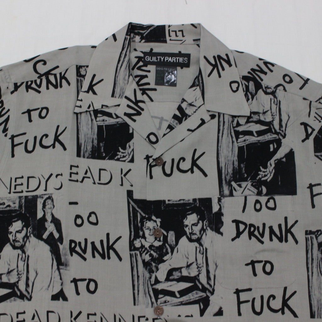 DEAD KENNEDYS | HAWAIIAN SHIRT L/S -TYPE 2- #GRAY [DEADKENNEDYS-WM-HI02]
