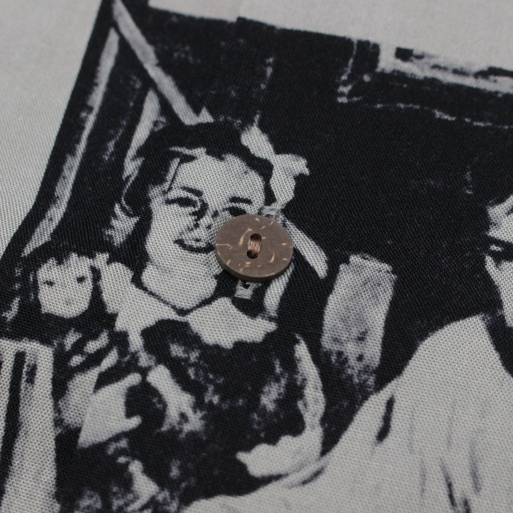 DEAD KENNEDYS | HAWAIIAN SHIRT L/S -TYPE 2- #GRAY [DEADKENNEDYS-WM-HI02]