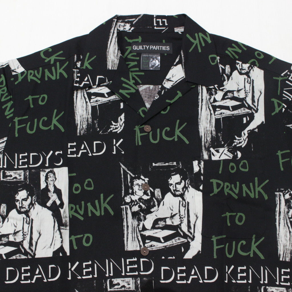 DEAD KENNEDYS | HAWAIIAN SHIRT L/S -TYPE 2- #BLACK [DEADKENNEDYS-WM-HI02]