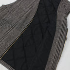 CHECK WOOL VEST #BLACK [SC2320-JK08]
