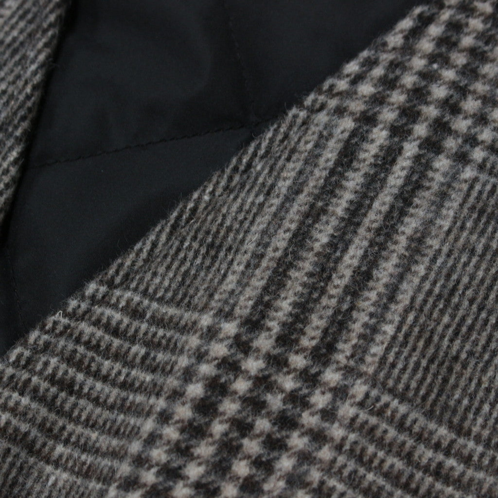 CHECK WOOL VEST #BLACK [SC2320-JK08]