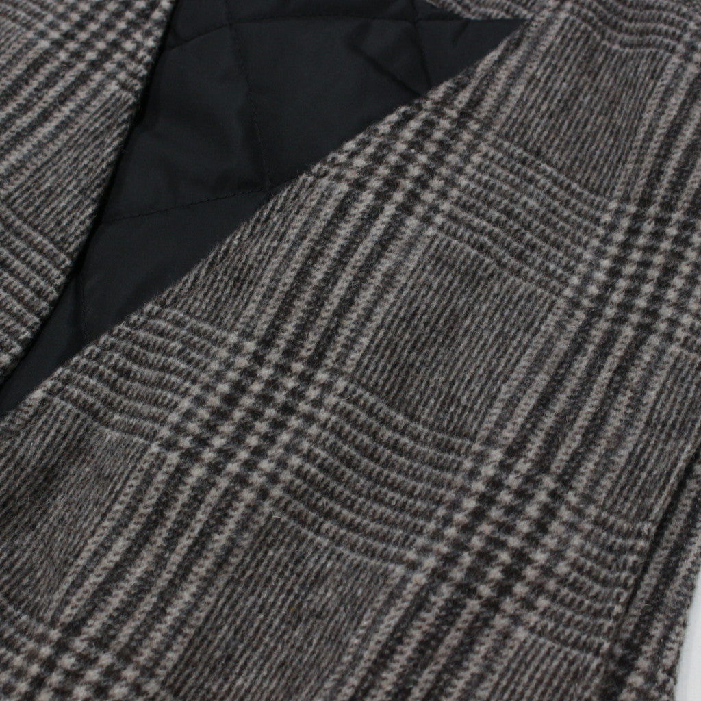 CHECK WOOL VEST #BLACK [SC2320-JK08]