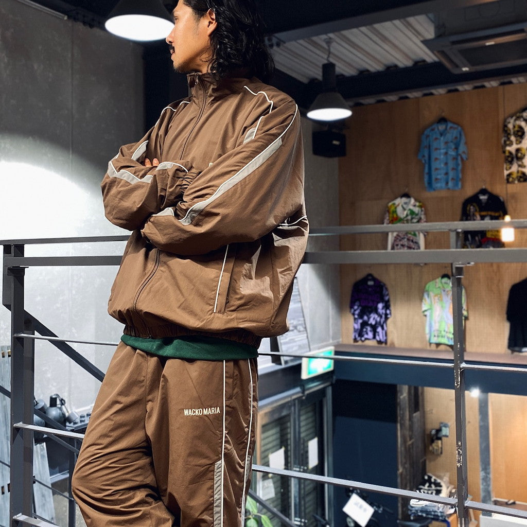 wacko maria Trackpants ダークブラウン TRACK PANTS #BROWN [23FW-WMO-TP05] - cocorozashi 三重県四日市市の