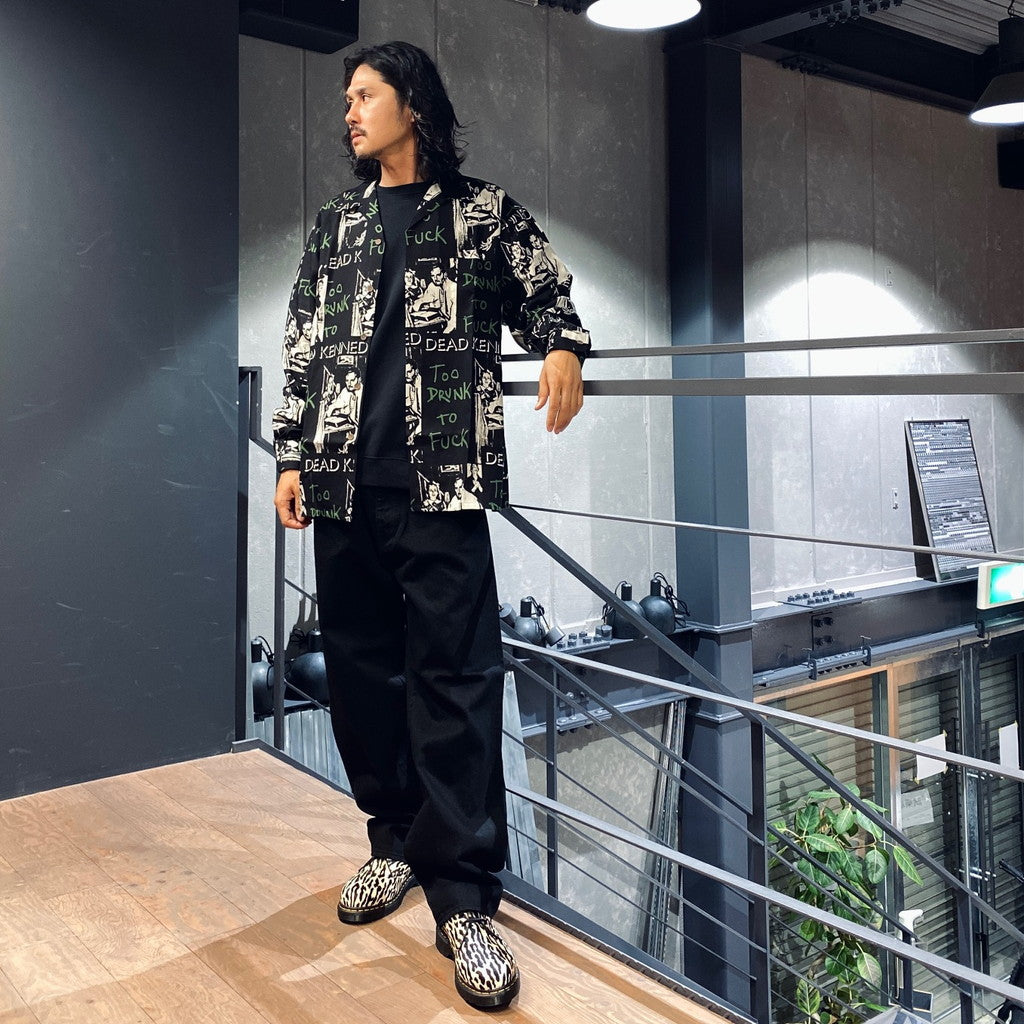 DEAD KENNEDYS | HAWAIIAN SHIRT L/S -TYPE 2- #BLACK [DEADKENNEDYS-WM-HI02]