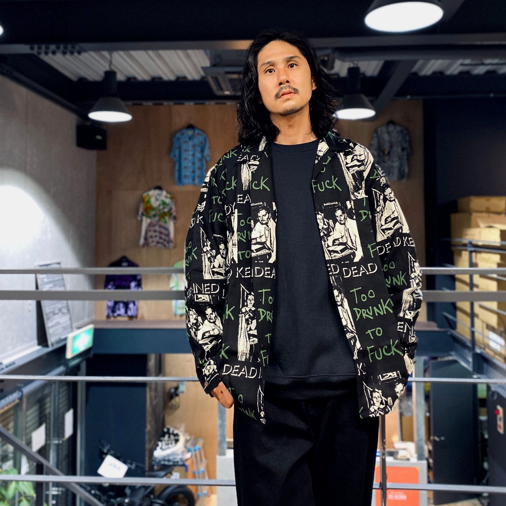 DEAD KENNEDYS | HAWAIIAN SHIRT L/S -TYPE 2- #BLACK [DEADKENNEDYS-WM-HI02]