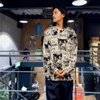 DEAD KENNEDYS | HAWAIIAN SHIRT L/S -TYPE 2- #GRAY [DEADKENNEDYS-WM-HI02]