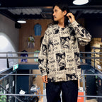 DEAD KENNEDYS | HAWAIIAN SHIRT L/S -TYPE 2- #GRAY [DEADKENNEDYS-WM-HI02]