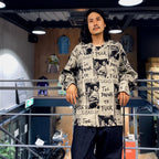 DEAD KENNEDYS | HAWAIIAN SHIRT L/S -TYPE 2- #GRAY [DEADKENNEDYS-WM-HI02]