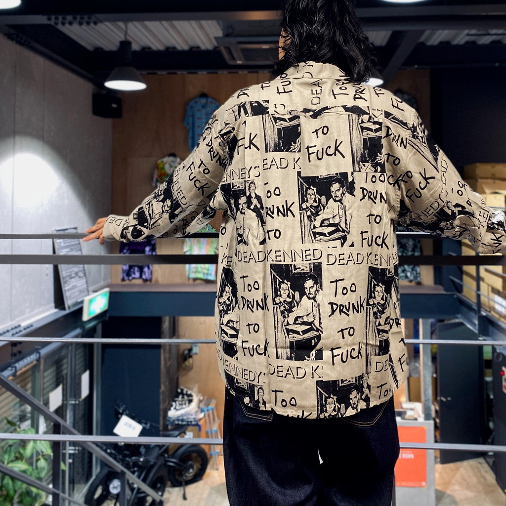 DEAD KENNEDYS | HAWAIIAN SHIRT L/S -TYPE 2- #GRAY [DEADKENNEDYS-WM-HI02]