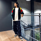 VELVETEEN TRACK JACKET #BLACK/GREEN [23FW-WMO-TJ06]