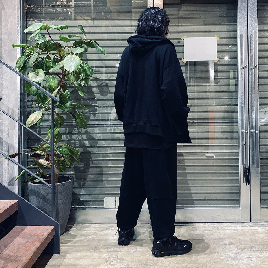 PYRAMID SWEAT BALLOON PANTS #BLACK [FW23-B06]