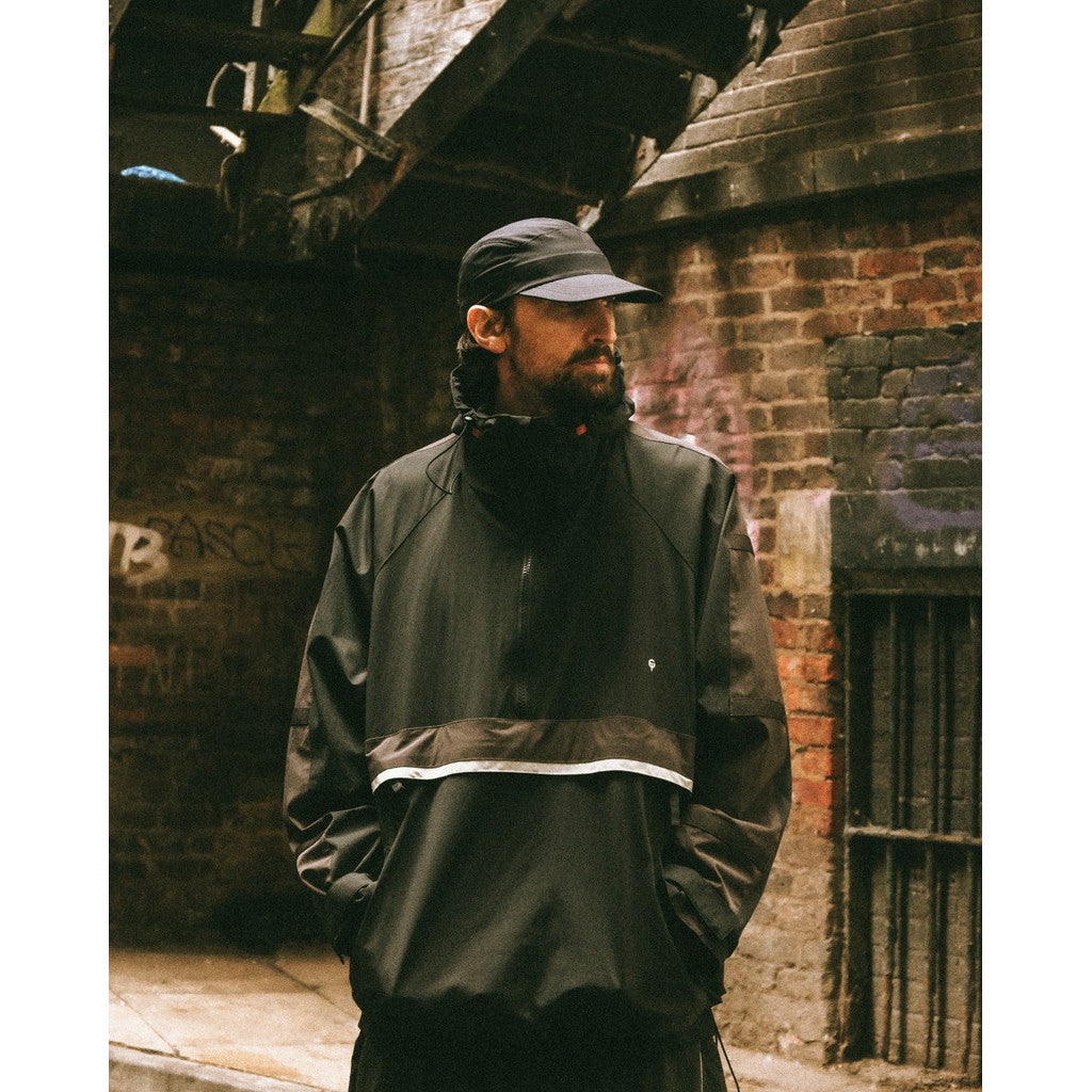 「Gof-A3」Tech-Meander 套頭外套#BLACK [GOOPI-23AW-SEP-01]