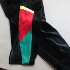 平絨運動褲#黑/綠 [23FW-WMO-TP06]