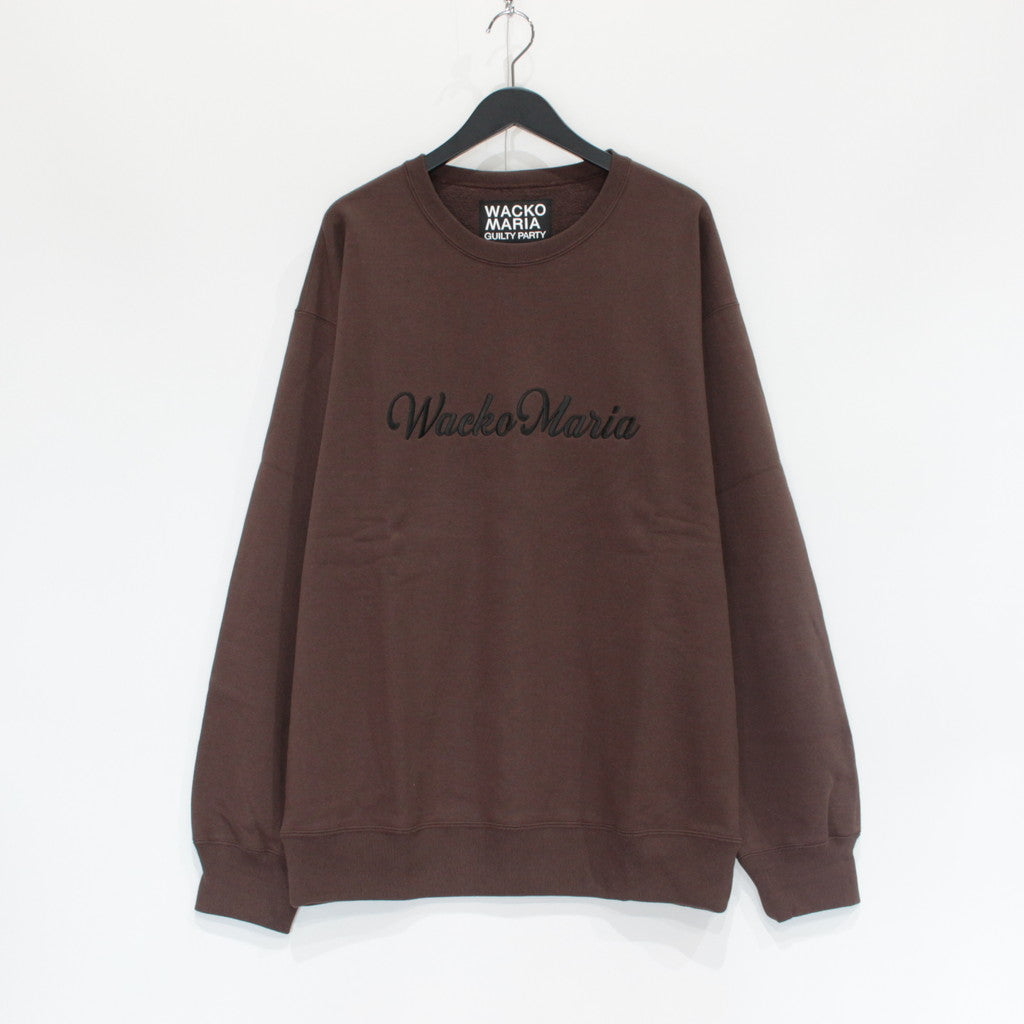 HEAVY WEIGHT CREW NECK SWEAT SHIRT -TYPE 1- #BROWN [23FW-WMC-SS02]