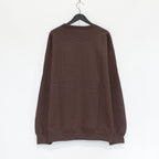 HEAVY WEIGHT CREW NECK SWEAT SHIRT -TYPE 1- #BROWN [23FW-WMC-SS02]