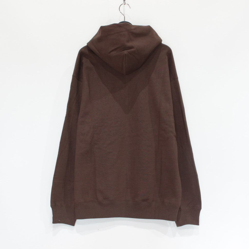 HEAVY WEIGHT PULLOVER HOODED SWEAT SHIRT -TYPE 1- #BROWN [23FW-WMC-SS01]