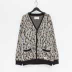 LEOPARD MOHAIR CARDIGAN -TYPE 1- #WHITE [23FW-WMK-KN13]