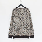 LEOPARD MOHAIR CARDIGAN -TYPE 1- #WHITE [23FW-WMK-KN13]