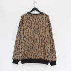 LEOPARD MOHAIR CARDIGAN -TYPE 1- #BEIGE [23FW-WMK-KN13]