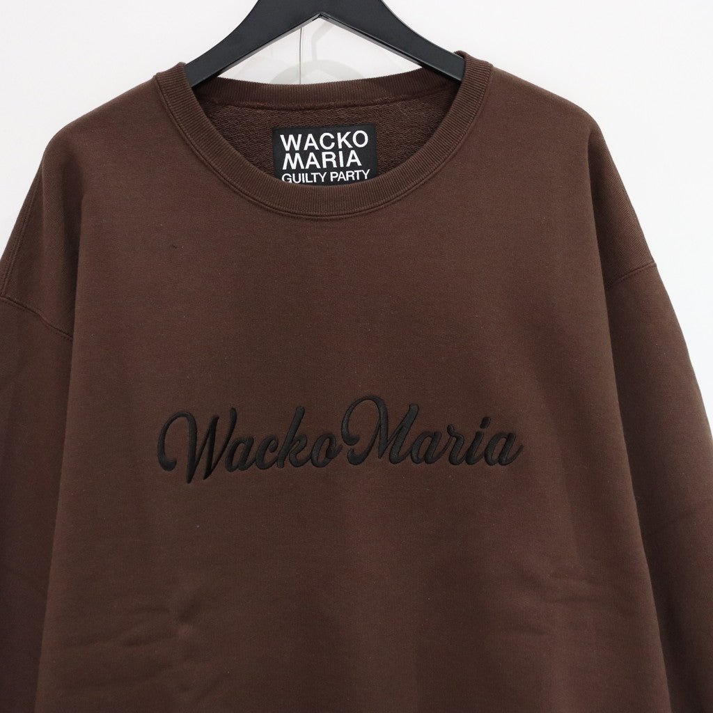 HEAVY WEIGHT CREW NECK SWEAT SHIRT -TYPE 1- #BROWN [23FW-WMC-SS02]
